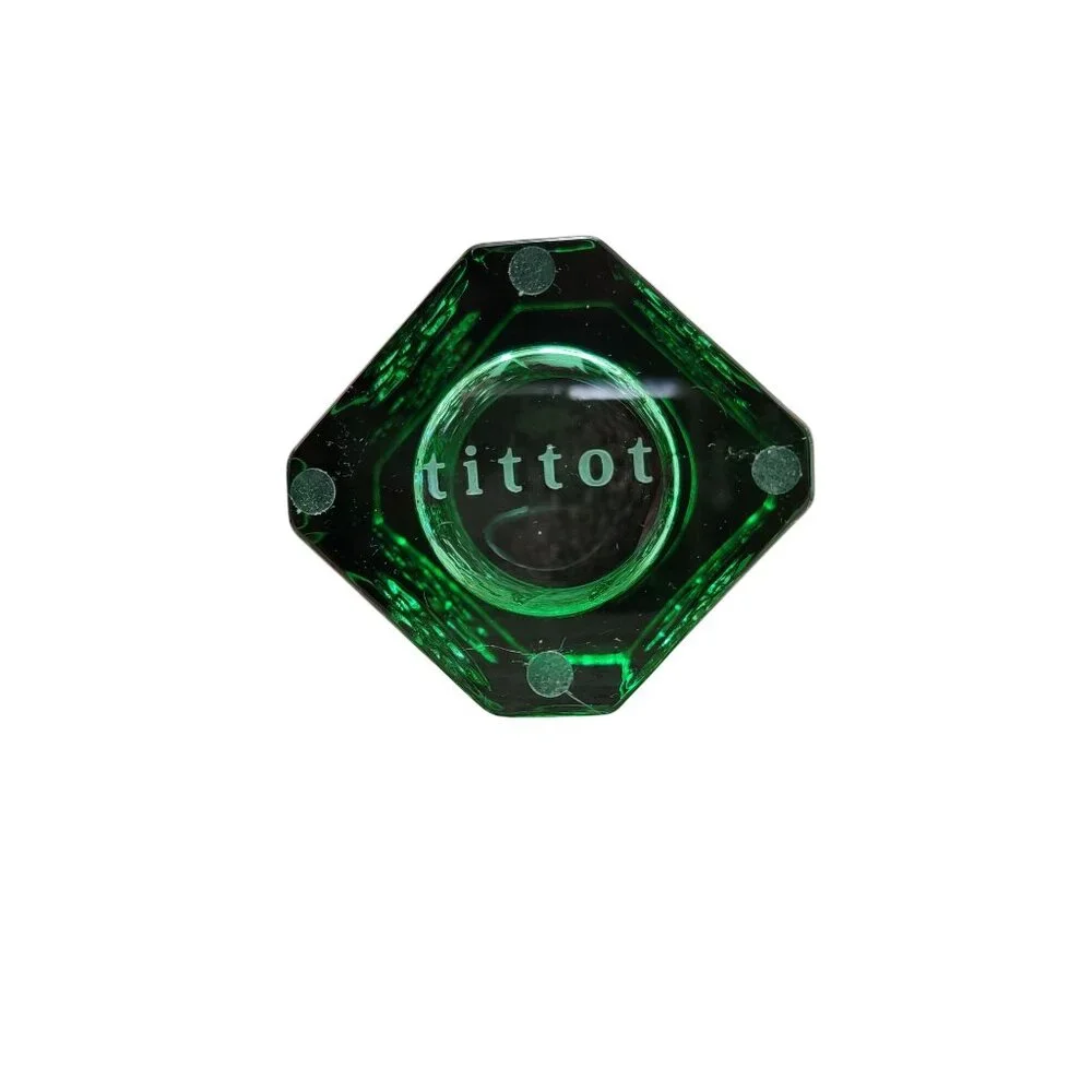 Tittot Green Crystal Hexagonal Vase - Picture 6 of 8